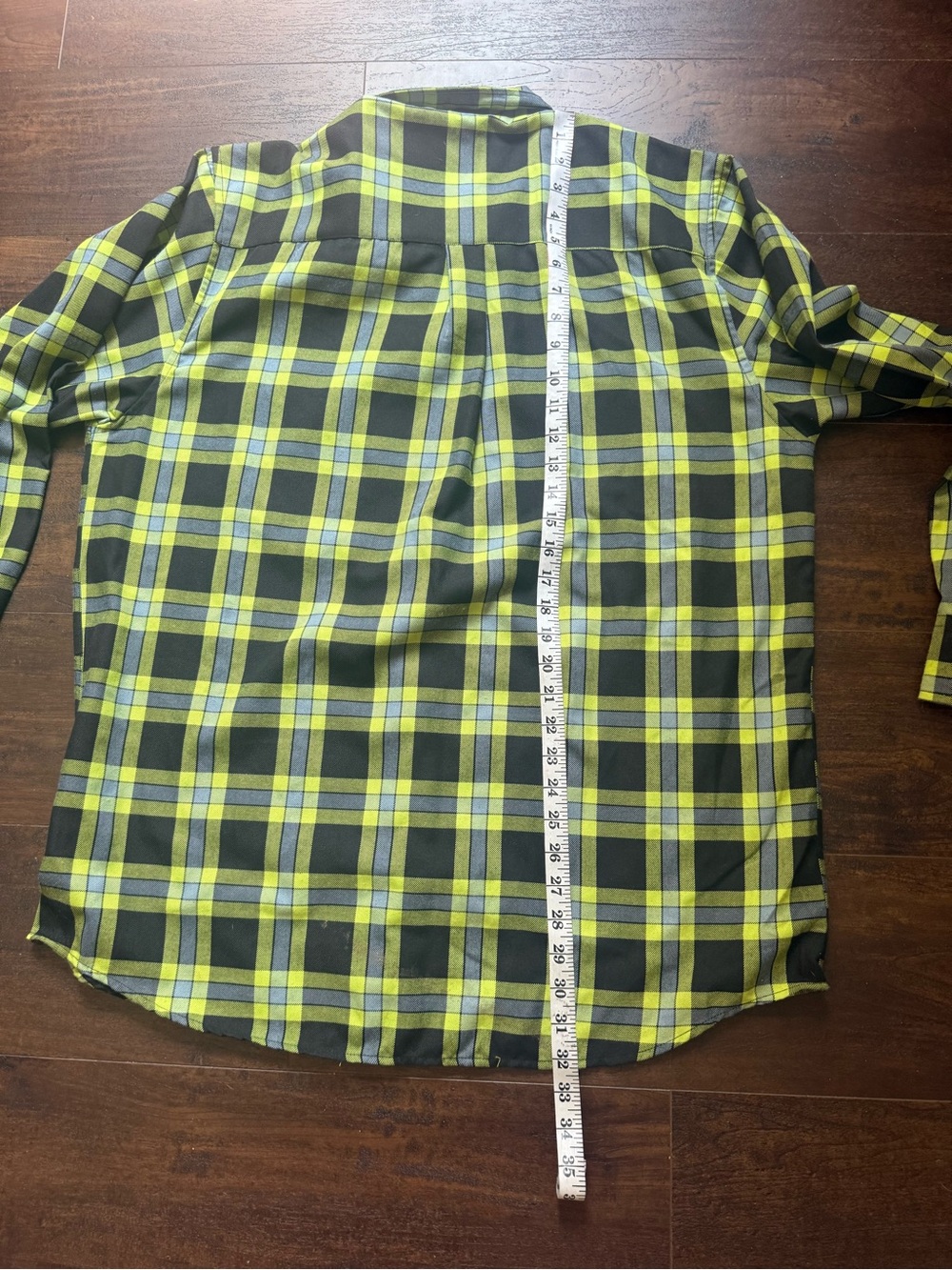 DIXXON Black and Lime Plaid Button-Down Shirt - Picture 7 of 7